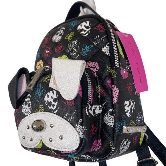 Betsey Johnson Quilted Mini Dog Puppy Backpack
Skull Black - Picture 2 of 8